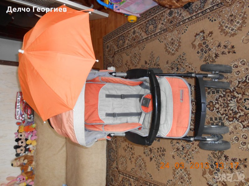 ПРОДАВАМ КОМБИНИРАНА ДЕТСКА КОЛИЧКА + ЗИМЕН КОШ ЗА НОВОРОДЕНО, снимка 1