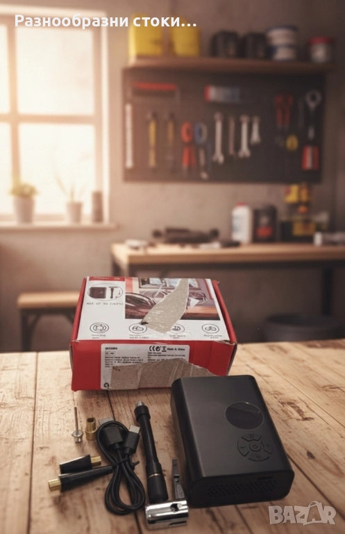 ​💥Преносима Акумулаторна Въздушна Помпа (Z6) 🚲, снимка 1