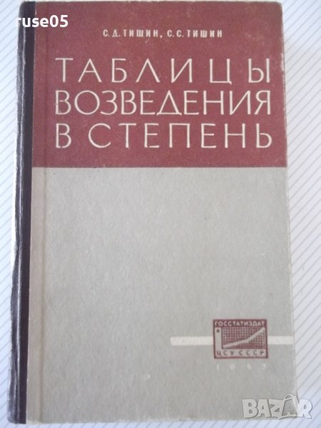 Книга "Таблицы возведения в степень - С.Д.Тишин" - 400 стр., снимка 1