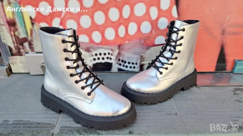 Английски дамски боти-ZARA , снимка 1