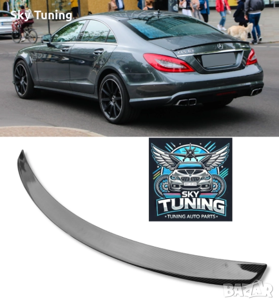 Лип Спойлер Багажник Капак Mercedes AMG CLS W218 Мерцедес ЦЛС В218 АМГ, снимка 1