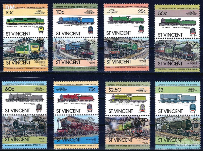 Сейнт Винсент 1983 - Leaders of the World 1 локомотиви MNH, снимка 1