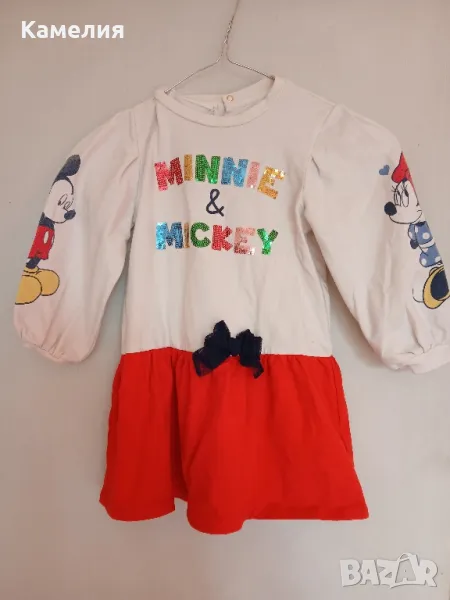 Рокля Mickey and Minnie Mouse, 5г., снимка 1