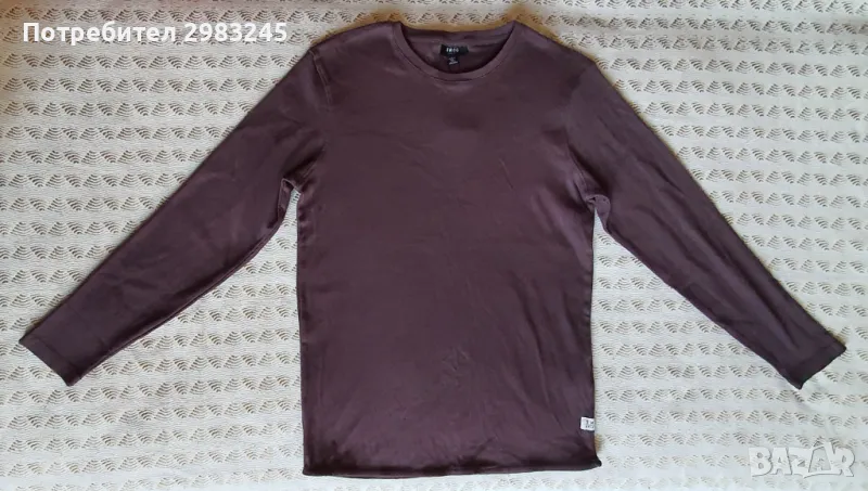 Тъмнолилава блуза с дълги ръкави , снимка 1