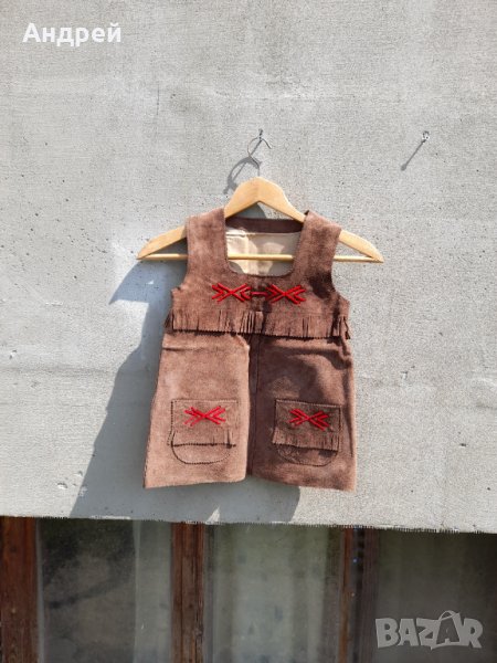 Стар детски кожен сукман, снимка 1