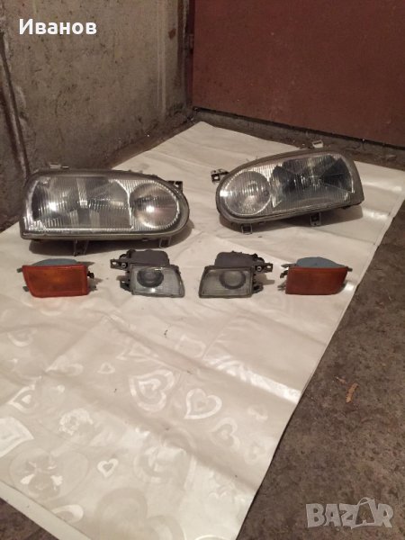 Фар двусекционен Голф 3 vw Golf3 фарове голф3 Н1 Н1 ,Мигачи,Халогени , снимка 1