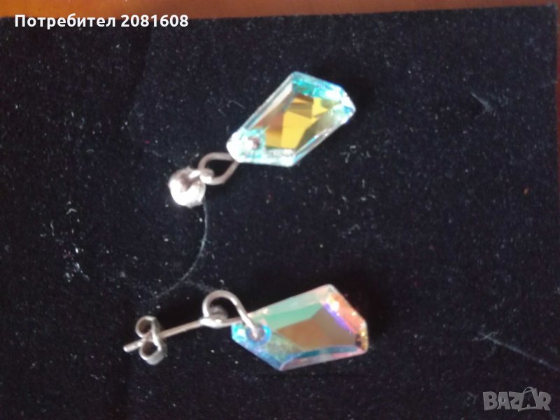 Обеци със Сваровски кристали, снимка 1