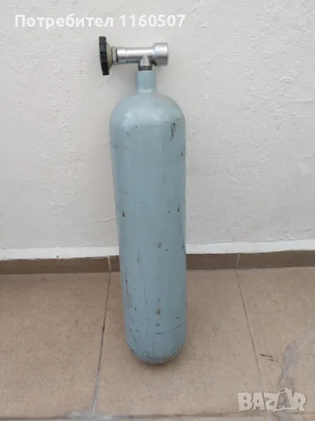 Стоманена бутилка с кран, снимка 1