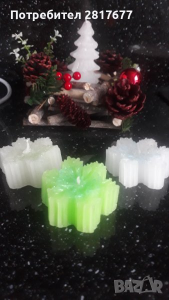 Коледни Снежинки(свещички), снимка 1