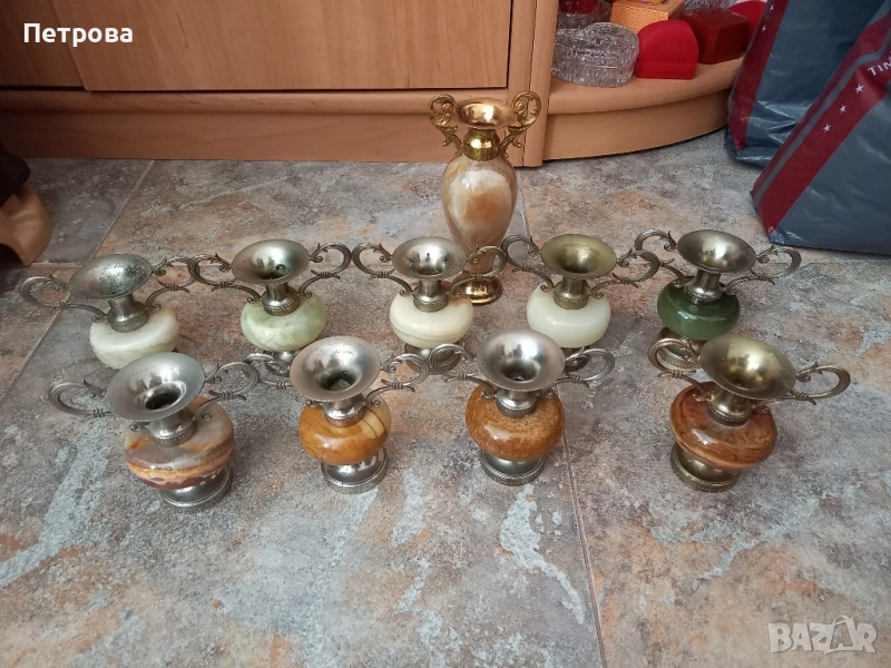 Десет броя фигури от оникс, снимка 1