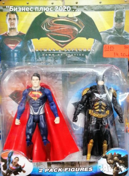детски комплект двама супер герои суперман срещу батман, снимка 1