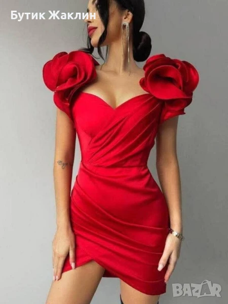 Официален модел сатенена рокля, снимка 1