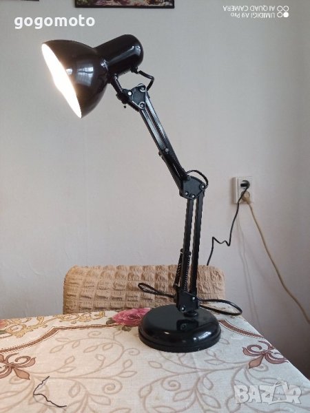 лампа шарнирна,Работна Лампа шарнирна,подвижна, Настолна лампа,за бюро,маса,тезгях,струг,, снимка 1