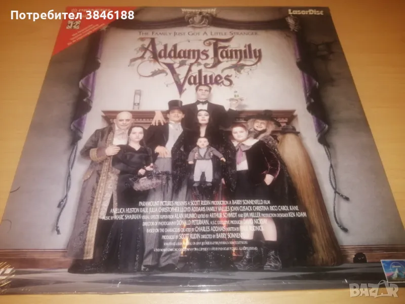 Die Addams Family In Verrückter Tradition LaserDisc  , снимка 1