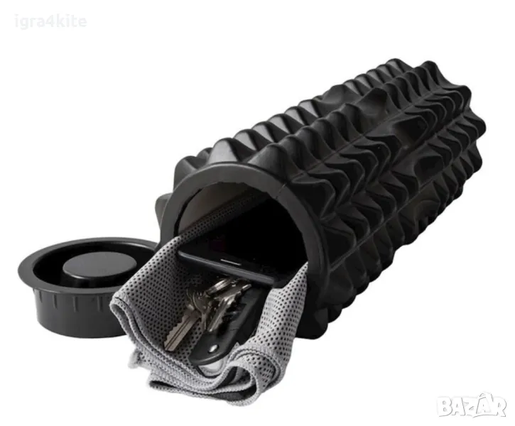 ГОЛЕМИ 2в1 Фоумролер + масажен стик 45x14 Foam roller, снимка 1