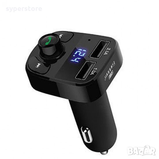 Bluetooth FM трансмитер ET-M29 SS0001005 двойно USB FM-модулатор MP3 Player , снимка 1