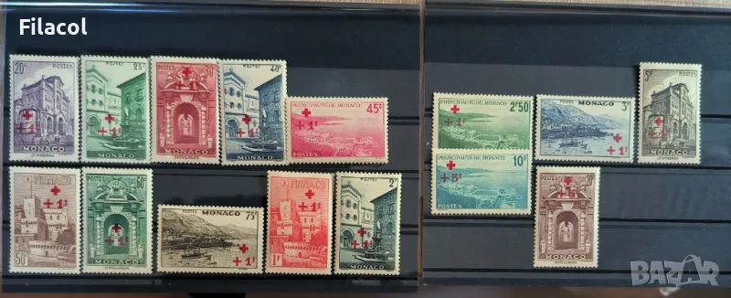 Монако 1940 г. Червен кръст пълна серия MNH, снимка 1