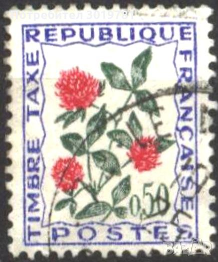 Клеймована марка Флора Цветя Рози 1965 от Франция, снимка 1
