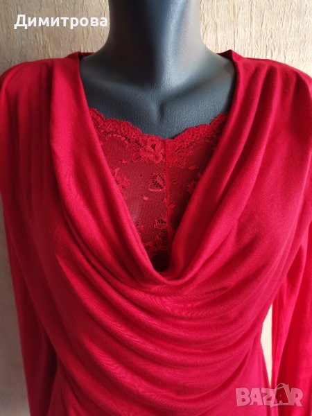 Червена блуза/туника, красива, снимка 1