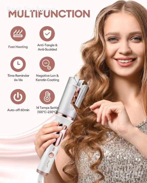 Автоматична въртяща маша за коса CkeyiN PRO- S, снимка 1