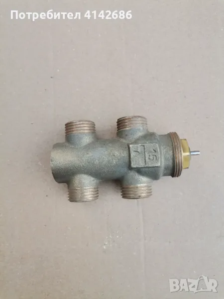 Зонов вентил от месинг четирипортов, снимка 1
