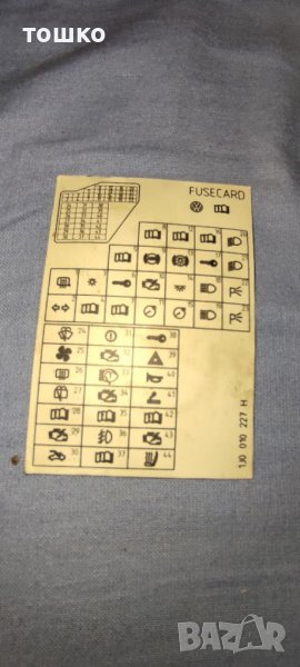 Бушонна карта за фолксваген голф 4, снимка 1