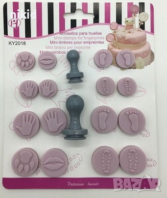 18 печата печати с дръжка силиконови гумени многофункционални за всякакво приложение, снимка 1