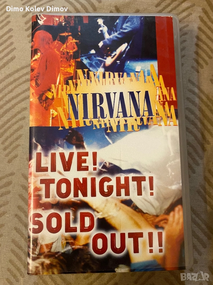 Nirvana VHS Видео Касета Оригинал, снимка 1