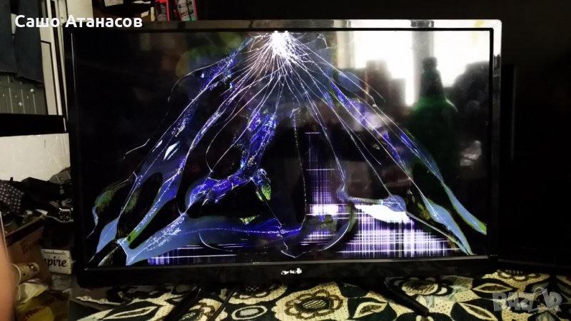 Arielli LED-24DN6T2 със счупена матрица ,TP.MS3663S.PA671 ,V236BJ1-P01 ,L24M-IR-DT-V1.1 ,CY-240D-2X5, снимка 1