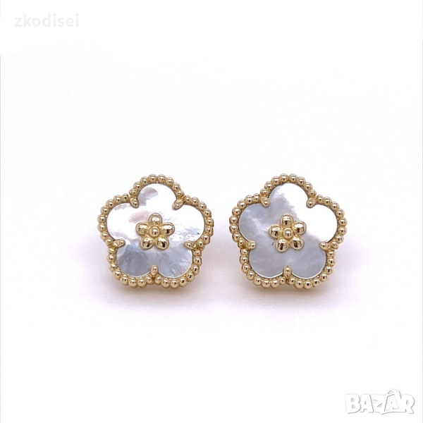 Златни обеци Van Cleef 6,02гр. 14кр. проба:585 модел:22454-6, снимка 1