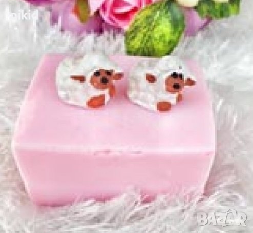 3D 2 бр мини овца силиконов молд форма калъп гипс шоколад фондан, снимка 1