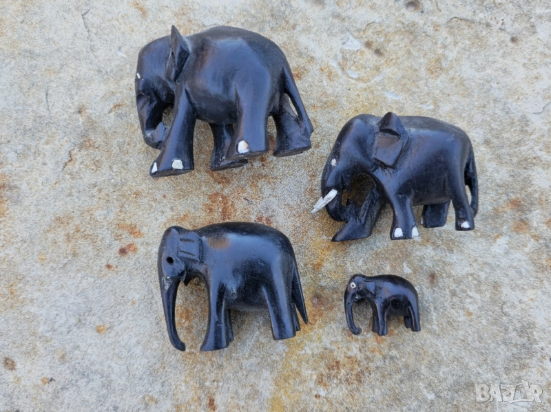 Дървени Слончета от абанос Африка, снимка 1