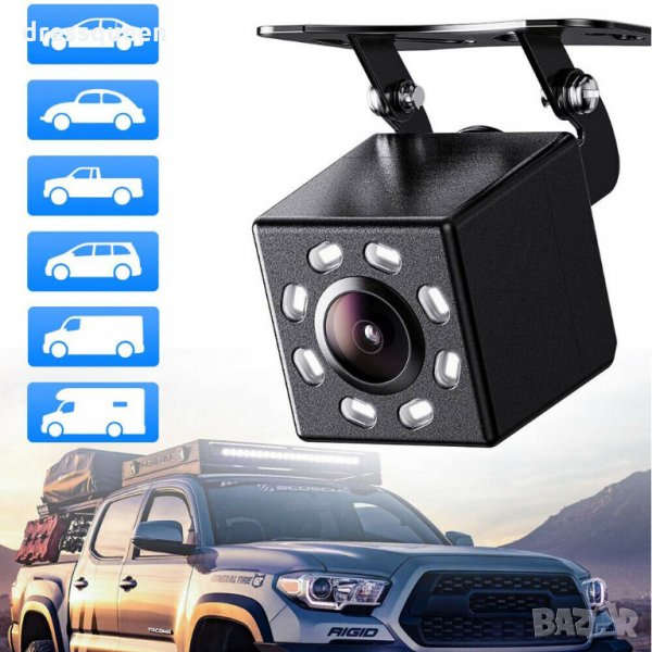 Камера с нощен режим за задно виждане с 8 LED диода, снимка 1