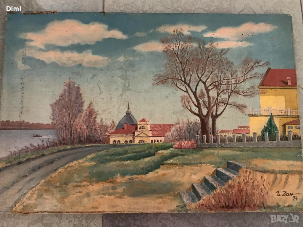 ИВАН ДАНЧЕВ масло/картон, снимка 1