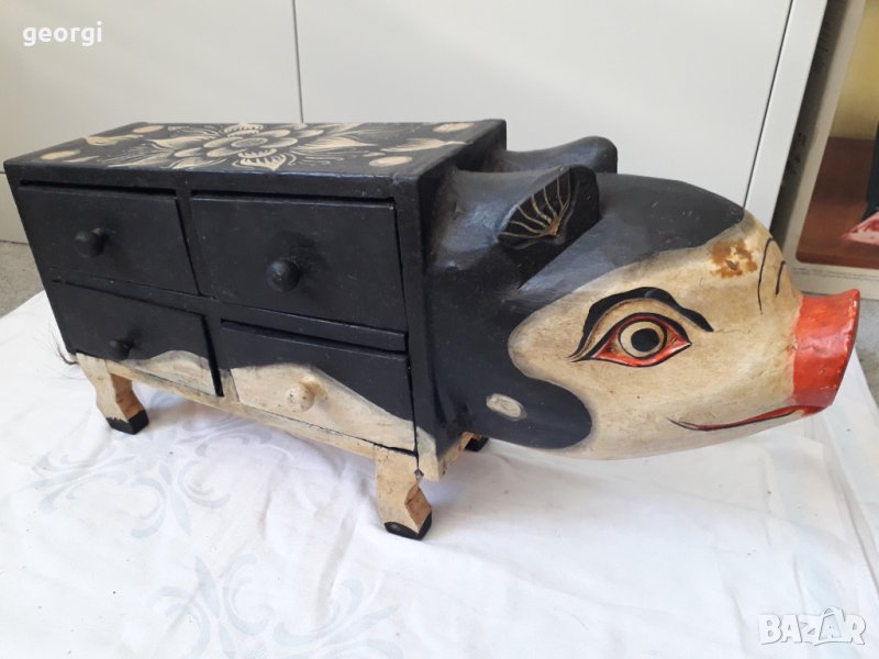 Декоративен малък шкаф уникат, снимка 1