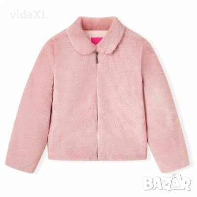 Детско палто от изкуствен косъм, розово, 104（SKU:13860, снимка 1 - Други - 44731687