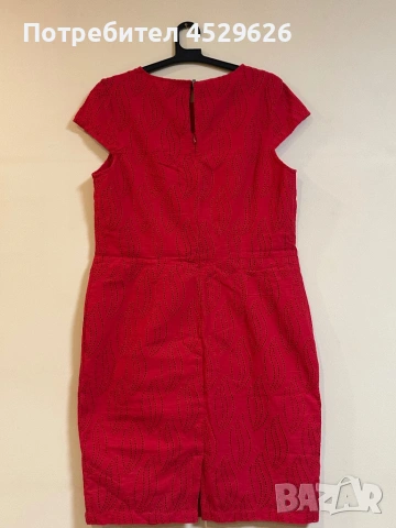 Червена рокля , снимка 2 - Рокли - 53236981