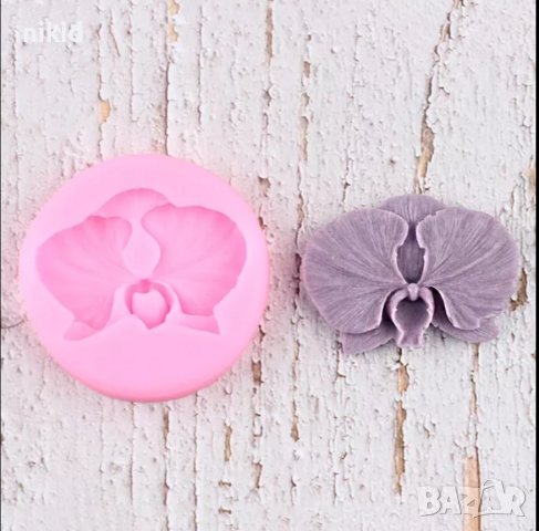Орхидея Теменужка силиконов молд форма декор торта сладки фондан и др. украса, снимка 2 - Форми - 26657341