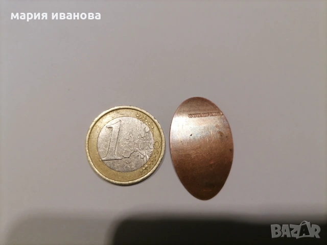 Меден жетон шипка куриоз, снимка 2 - Нумизматика и бонистика - 53979905