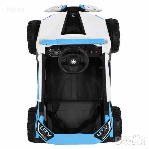 ТОП ЦЕНА!НОВО!Акумулаторен джип/UTV Gobi Go BLUE с 12 V батерия,USB,функция люлеене,дистанцинно, снимка 5 - Детски велосипеди, триколки и коли - 55843807