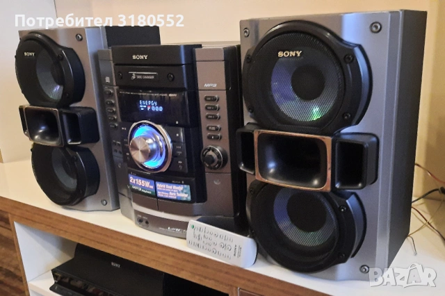 аудио система SONY с дист-топ състояние, снимка 3 - Аудиосистеми - 53142900