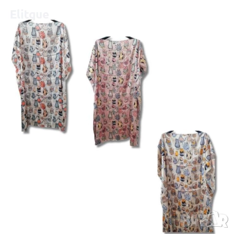 Красива плажна туника на котенца, снимка 2 - Туники - 52853512