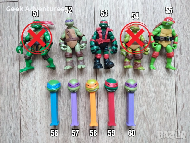 Екшън Фигурки Teenage Mutant Ninja Turtles TMNT Костенурките Нинджа, снимка 4 - Колекции - 47235429