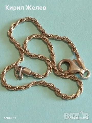 Елегантна сребърна гривна спираловидна двойна майсторска ръчна изработка 51120, снимка 3 - Гривни - 52833848