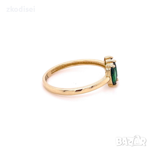Златен дамски пръстен 1,62гр. размер:56 14кр. проба:585 модел:22126-6, снимка 2 - Пръстени - 44768714