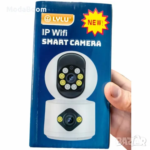 Камера за наблюдение и бебефон LYLU – Full HD 1080P с 360° ротация и управление чрез приложение iCSe, снимка 3 - IP камери - 48853890