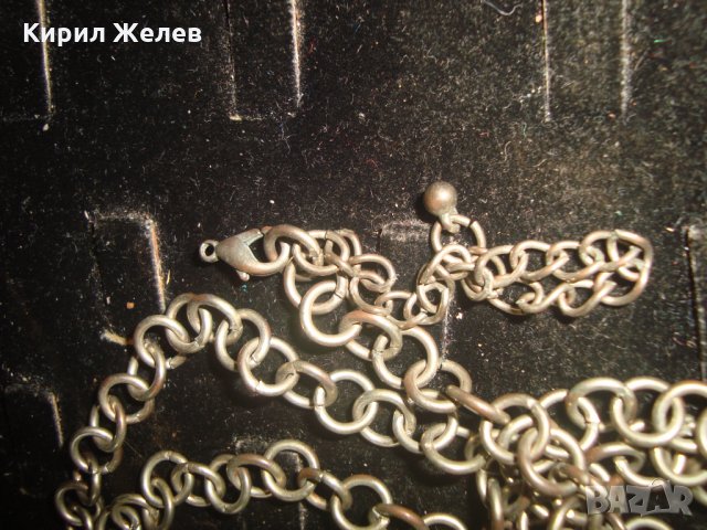 СТАР СЪРЦЕВИДЕН ВИНТИДЖ МЕДАЛЬОН КОЛИЕ ЦВЕТЕН КРИСТАЛ БРОНЗ ВЕРИЖКА МНОГО КРАСИВО КОЛИЕ 24791, снимка 7 - Колиета, медальони, синджири - 34507773