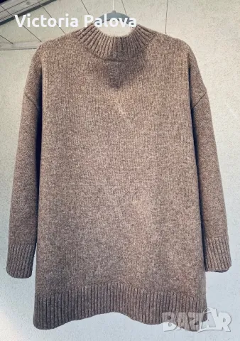 Топла блуза H&M с V деколте, овърсайз, снимка 9 - Блузи с дълъг ръкав и пуловери - 47672792