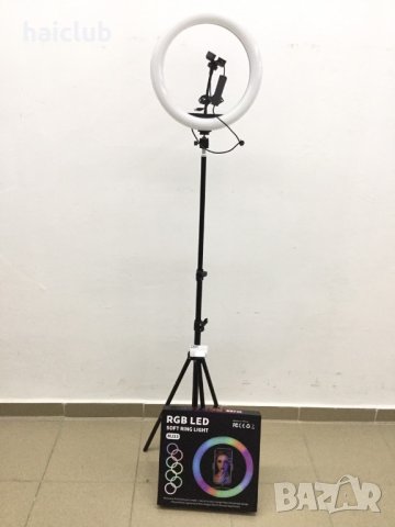 Светещ ринг RGB за Tik Tok ,Facebook,You Tube,Instagram /Селфи лампа, снимка 5 - Светкавици, студийно осветление - 31157873