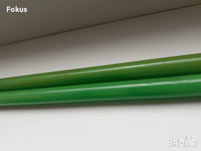Пръчки каталин бакелит зелени с дамари броеница, снимка 2 - Антикварни и старинни предмети - 53950867